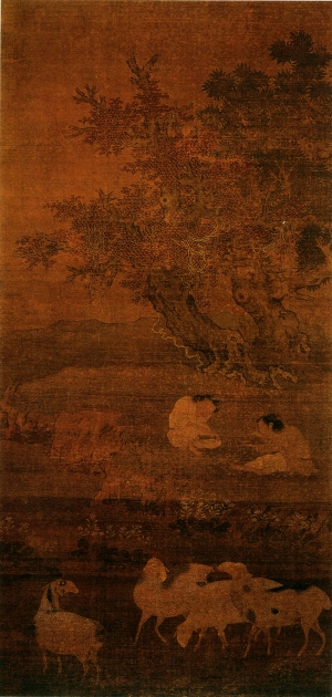 新中式风景装饰画-ID:198539975