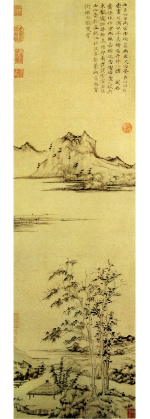 新中式风景装饰画-ID:611776115