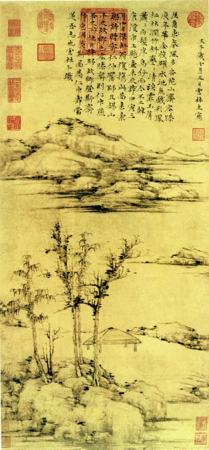 新中式风景装饰画-ID:644791134