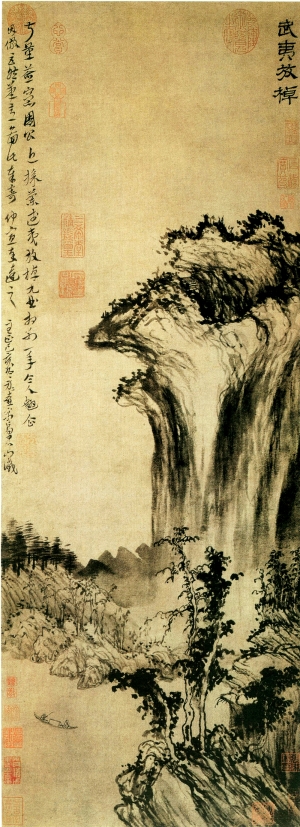 新中式风景装饰画-ID:459548954