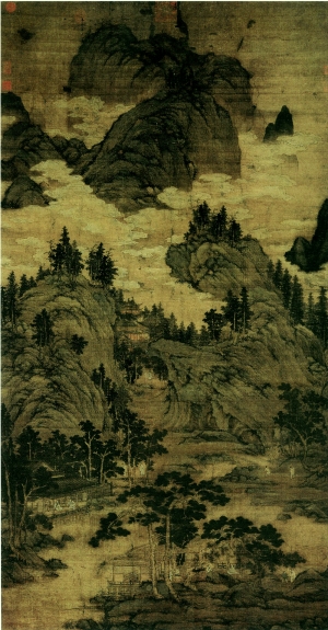 新中式风景装饰画-ID:866978887