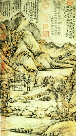 新中式风景装饰画-ID:928992036