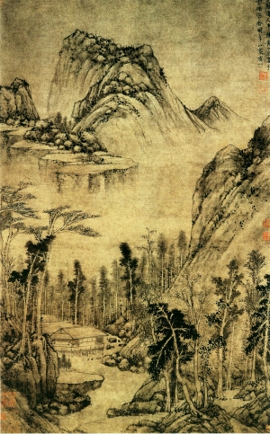 新中式风景装饰画-ID:482348927