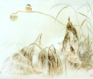 新中式风景装饰画-ID:333946942