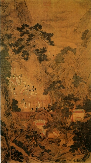 新中式风景装饰画-ID:142961034