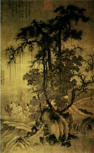 新中式风景装饰画-ID:174738889