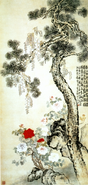 新中式风景装饰画-ID:240554096