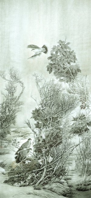 新中式风景装饰画-ID:859479905