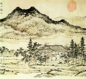 新中式风景装饰画-ID:324471097