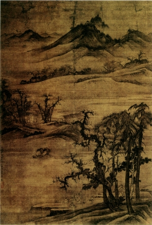新中式风景装饰画-ID:737044105