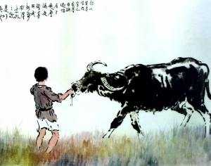 新中式风景装饰画-ID:309463984