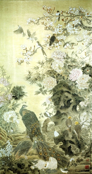 新中式风景装饰画-ID:293300257