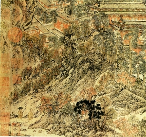 新中式风景装饰画-ID:414078002