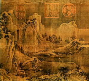 新中式风景装饰画-ID:145243885