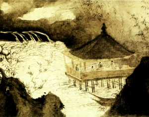 新中式风景装饰画-ID:139034035
