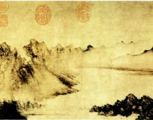 新中式风景装饰画-ID:902786024