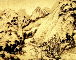 新中式风景装饰画-ID:543382885