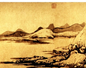 新中式风景装饰画-ID:327192076