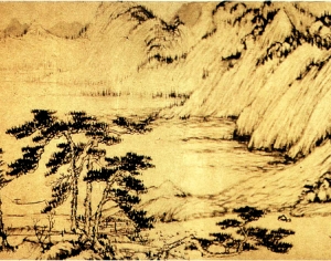 新中式风景装饰画-ID:251543051