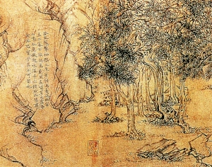 新中式风景装饰画-ID:677050115