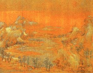 新中式风景装饰画-ID:404391053