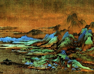 新中式风景装饰画-ID:327163937