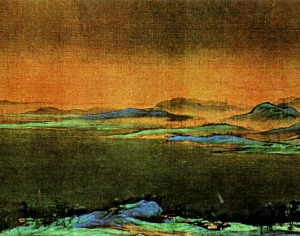 新中式风景装饰画-ID:946872953