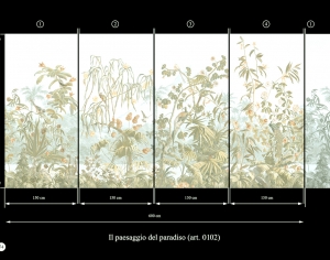 花卉植物图案三联画-ID:448061945