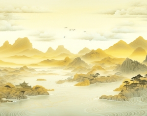 新中式装饰画-ID:889842031