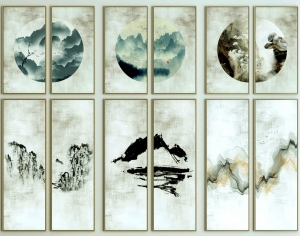 新中式装饰画-ID:286953937
