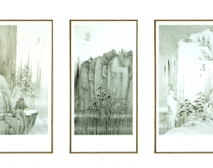 新中式装饰画-ID:690383916