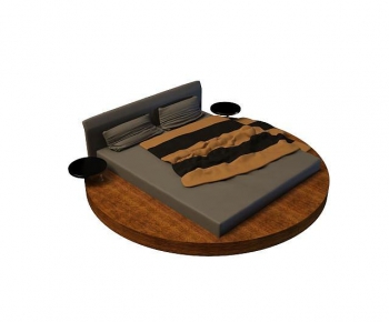 Modern Double Bed-ID:738286979