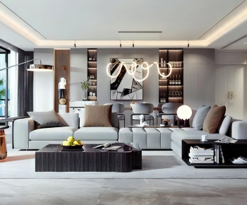 Modern A Living Room-ID:625467064