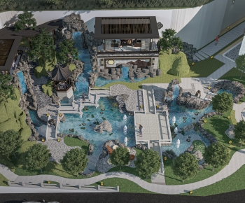 New Chinese Style Courtyard/landscape-ID:898367883