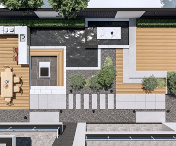 Modern Courtyard/landscape-ID:396075966