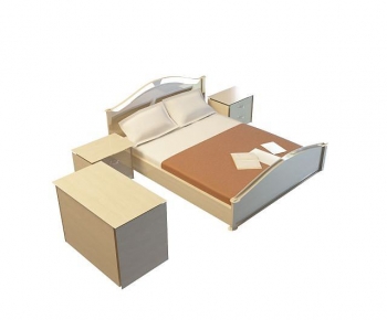 Modern Double Bed-ID:491765025