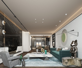 Modern A Living Room-ID:754880912