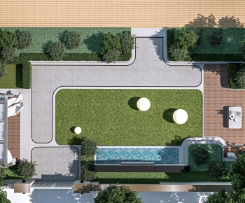 Modern Courtyard/landscape-ID:961961988