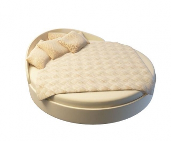 Modern Round Bed-ID:814295056