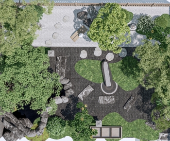 New Chinese Style Courtyard/landscape-ID:576790093