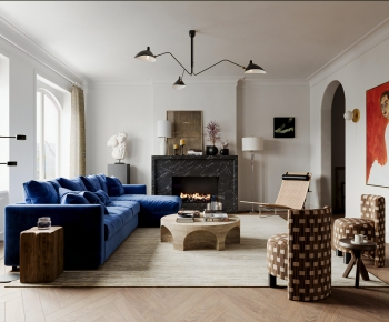 Modern A Living Room-ID:339848043