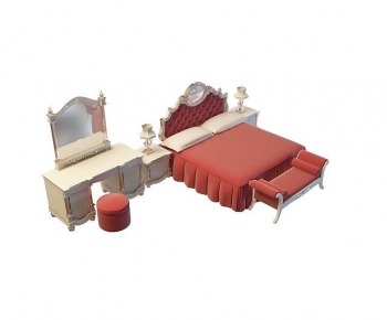 European Style Double Bed-ID:621460917