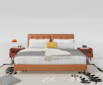 Modern Double Bed-ID:588705064