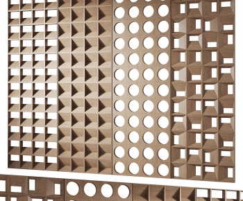 Modern Wooden Screen Partition-ID:491636992