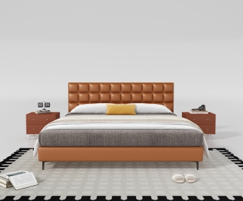 Modern Double Bed-ID:252747063