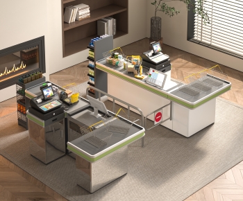 Modern Reception Desk-ID:710557943