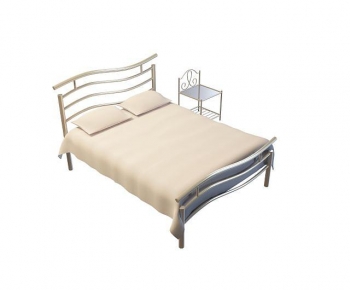 Modern Double Bed-ID:585536005