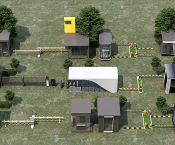 Modern Security Booth-ID:480590114