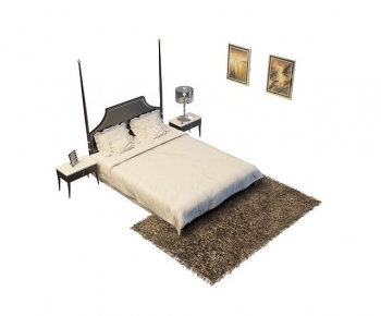 Modern Double Bed-ID:536448969