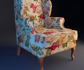 American Style Single Sofa-ID:492034919